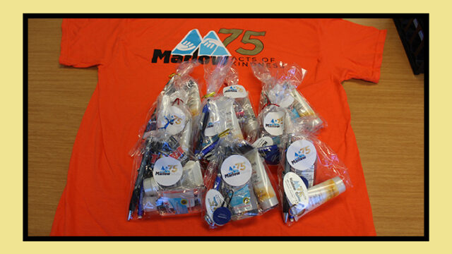 Marlow 75 Acts of Kindness: Act #18: Handed Out Care Bags to Urgent Care Workers in Winchester