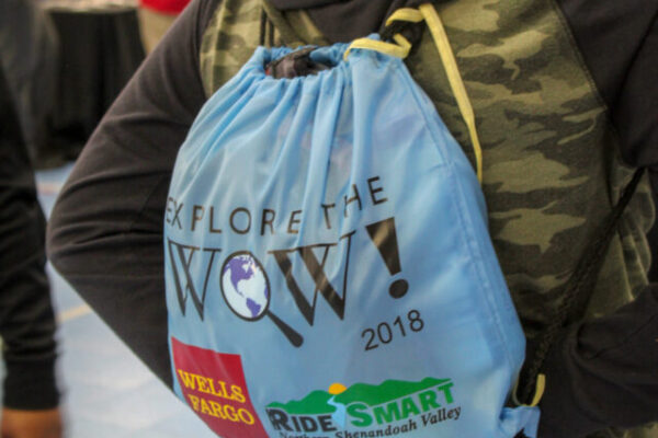 Marlow Auto Group team with students at Worlds of Work 2018 in Winchester