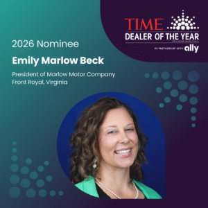 Emily Beck, President of Beck Auto Group, honored as 2026 TIME Dealer of the Year for Virginia