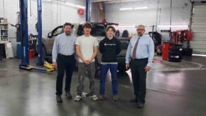 Clarke County students automotive job shadowing at Tri-State Nissan