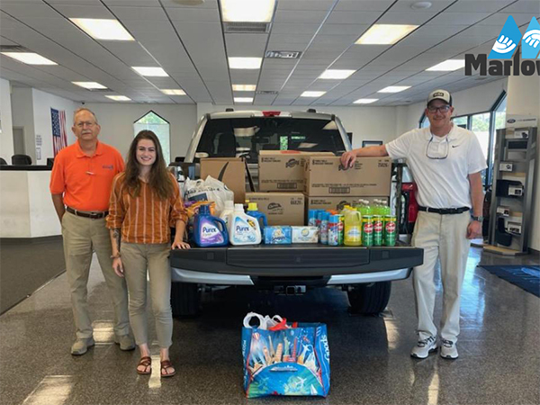 Act #15 Organized a “Fill The Truck” Cleaning Supply Drive