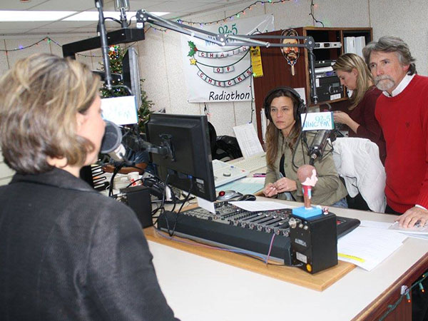 Chain of Checks Match Day 2018 radiothon at WINC-FM with Marlow Auto Group sponsorship