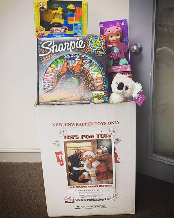Marlow Auto Group Toys for Tots 2018 toy collection at Tri-State Nissan and Marlow Motor Company